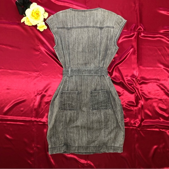 White House Black Market (WHBM) Cap Sleeve Denim Dress - Picture 3 of 8